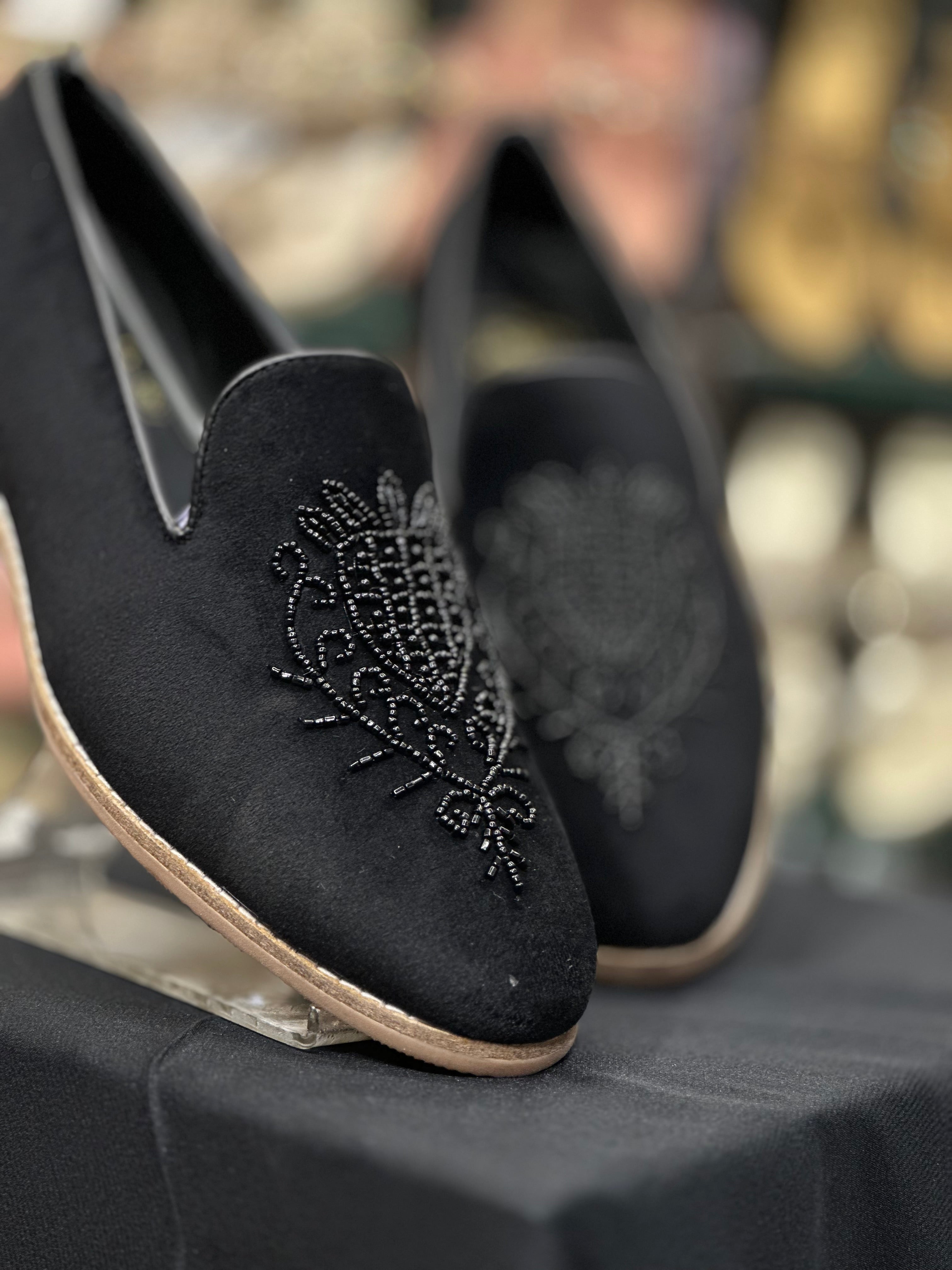 BLACK WEDDING LOAFER